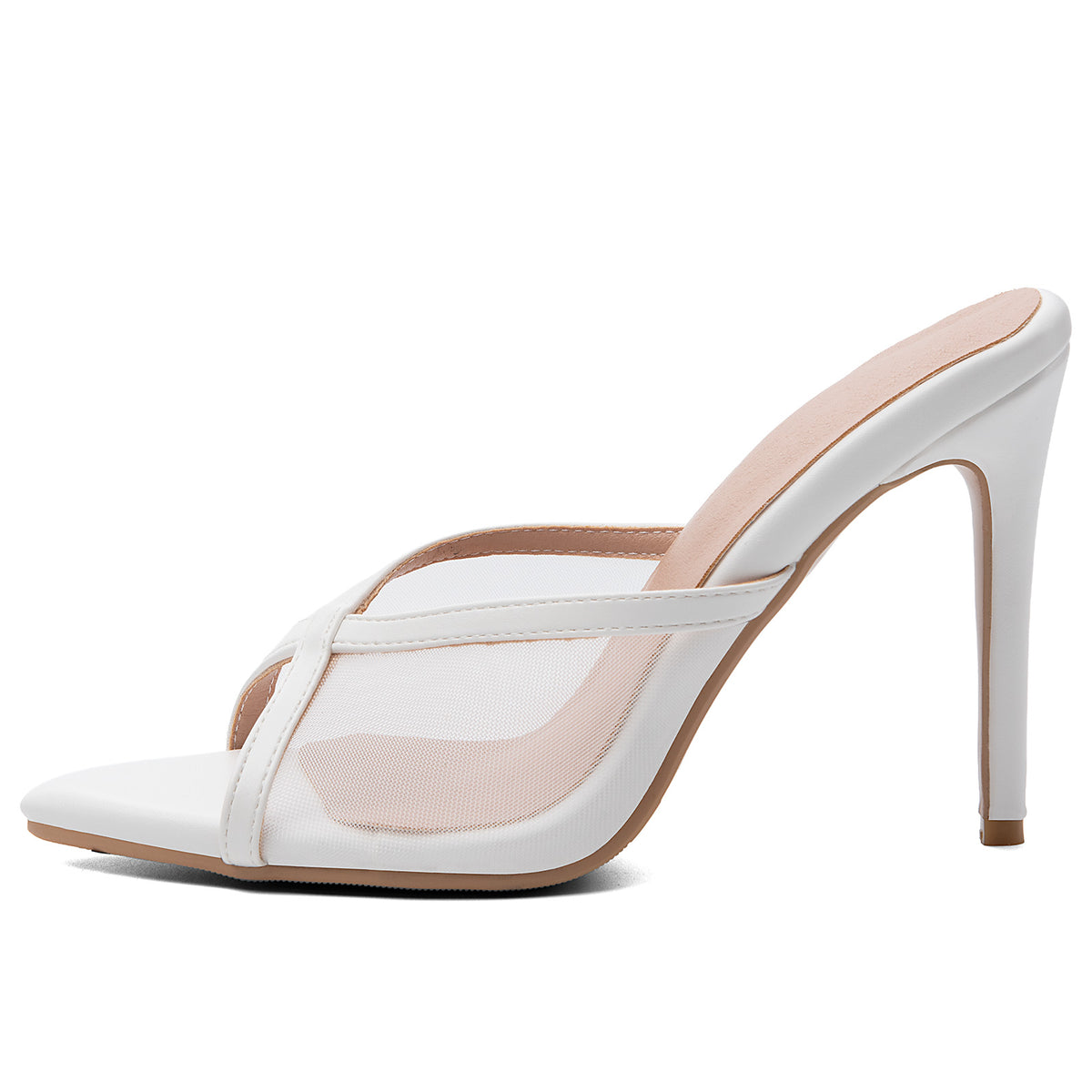 The Ivory Veil Mule Heels
