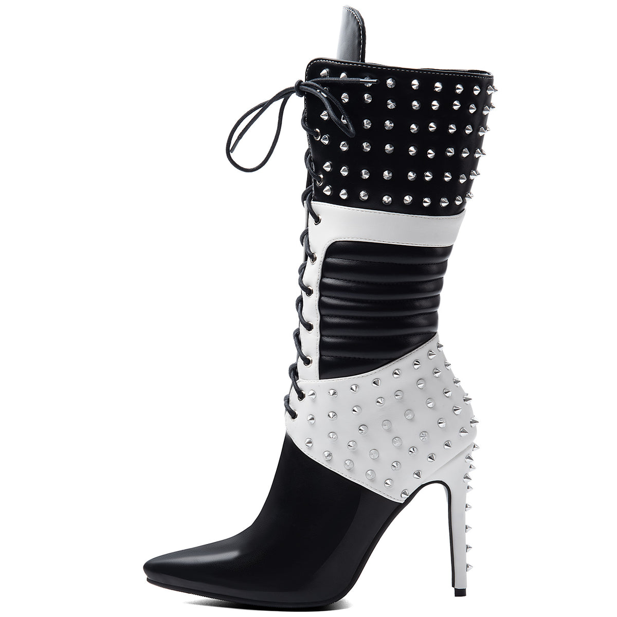 The Nocturne Riot Studded Heel Boots