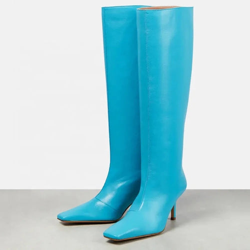Matte N’ Stone Heel Boots - Dupe Department 