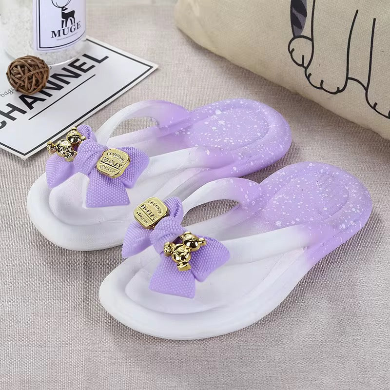 Luxe Bow Slides