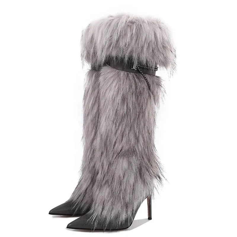 Fluff Up Heel Boots - Dupe Department 