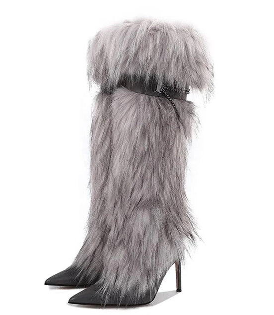 Fluff Up Heel Boots - Dupe Department 