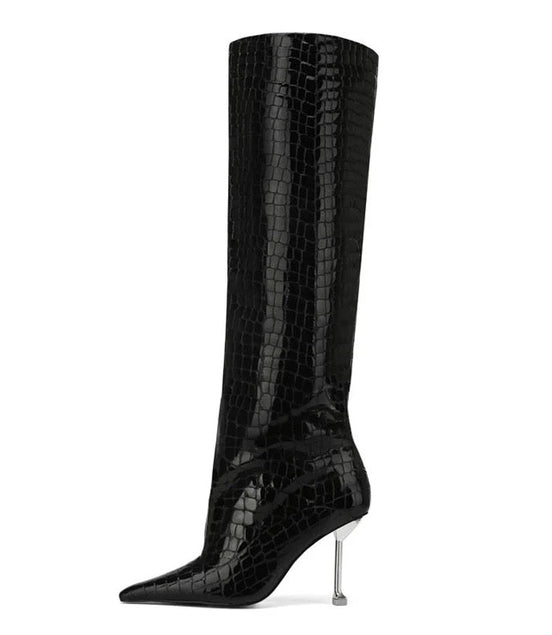 Let’s Go Kitty Heel Boots