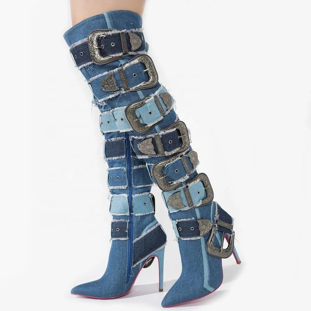 Jean Buckle Boots - Dupe Department 
