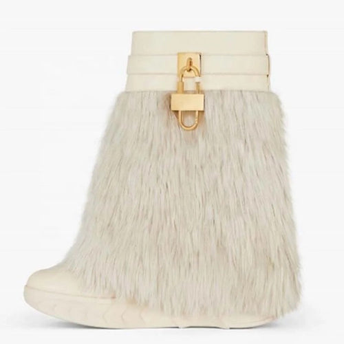 Venchi Fur Shark Boots - Dupe Department 