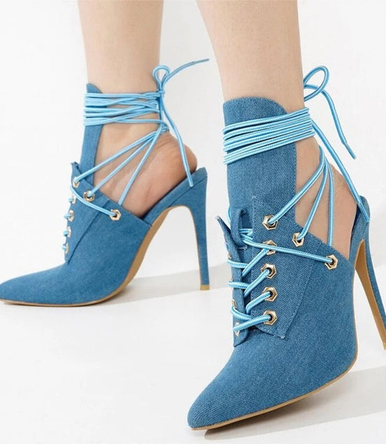 Sexy Denim Heels