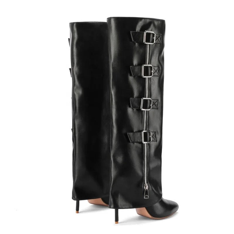 Shark X Buckle Boots