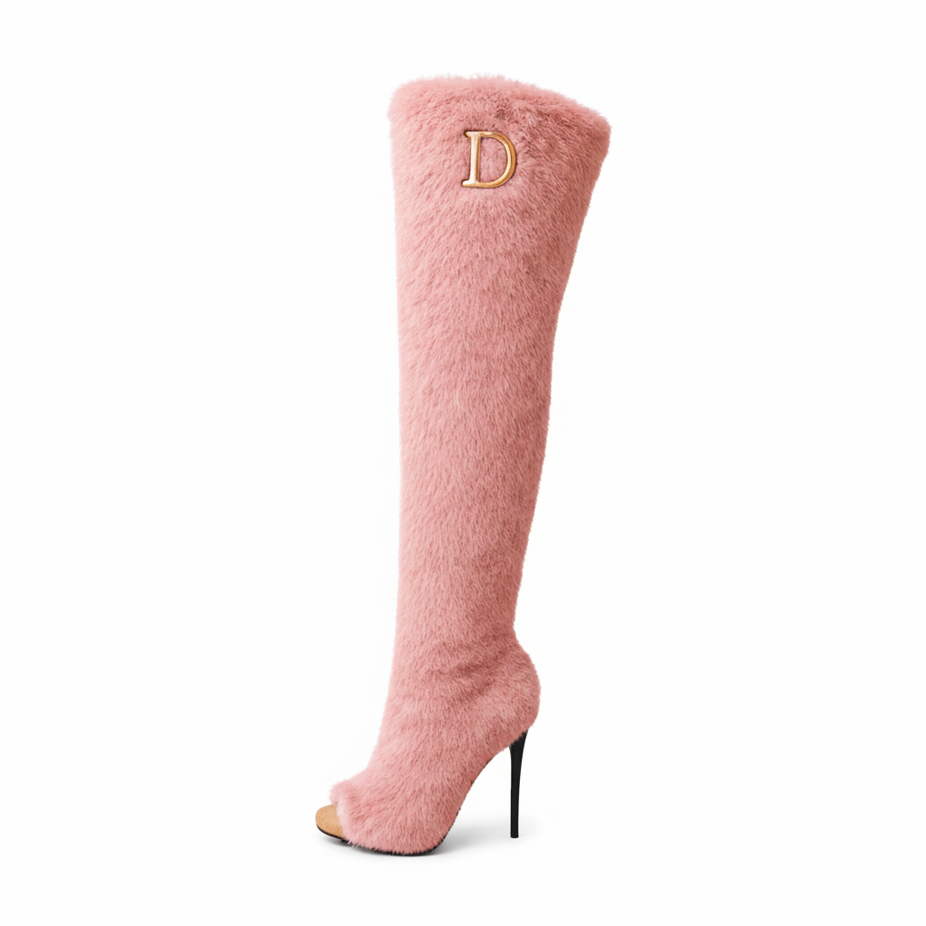 The Fur Seasons Boot - Rose Quartz