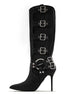 Buckle Up Heel Boots - Dupe Department 