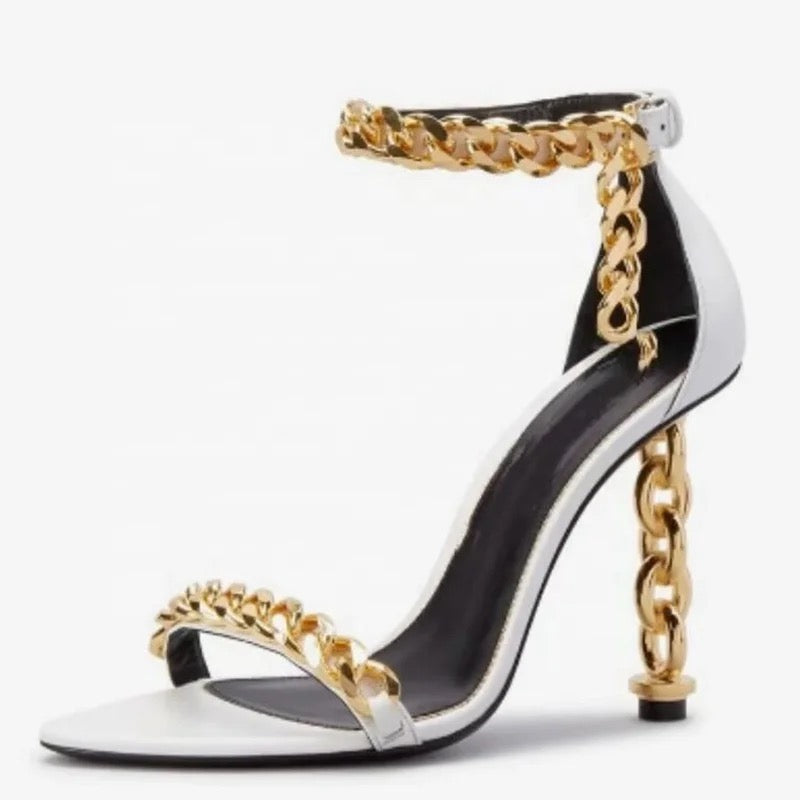 Golden Tingz Heels - Dupe Department 