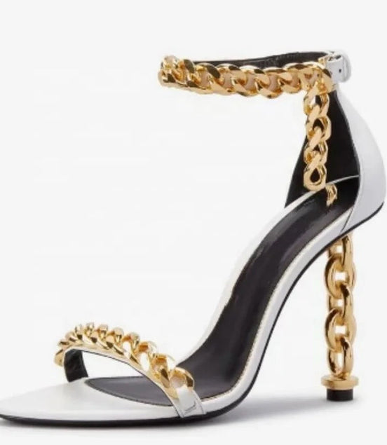 Golden Tingz Heels - Dupe Department 