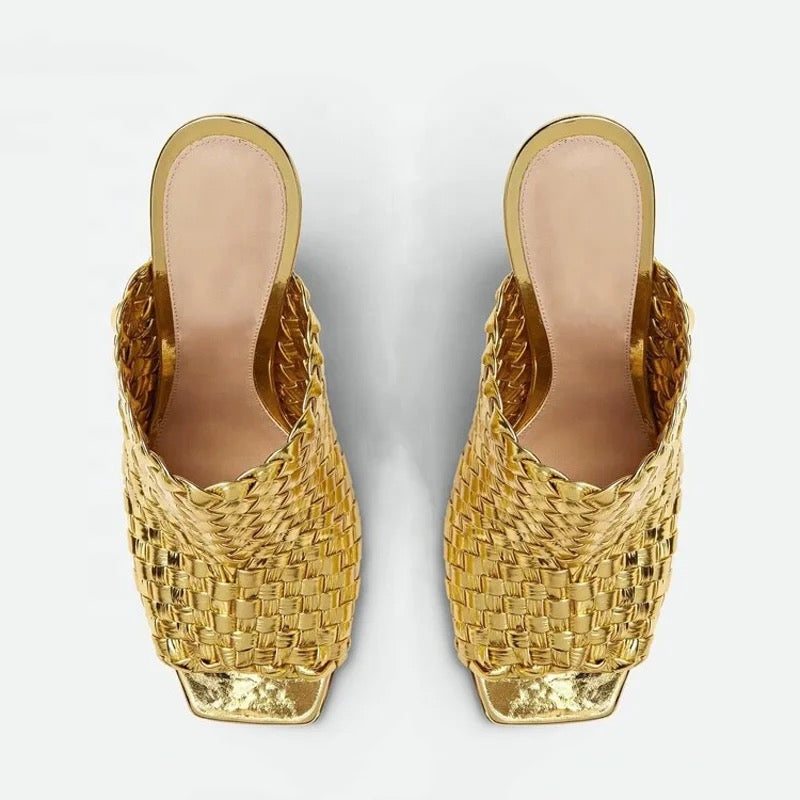 Spicy Braided Heels - Dupe Department 