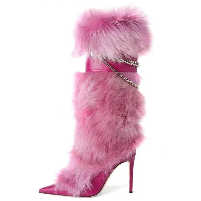 Fluff Up Heel Boots - Dupe Department 