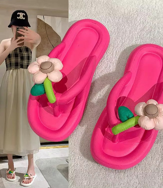 Flower Puff Sandals