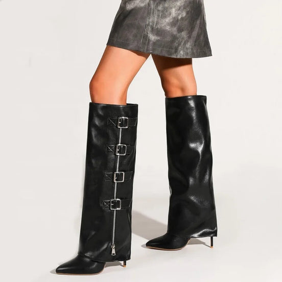 Shark X Buckle Boots