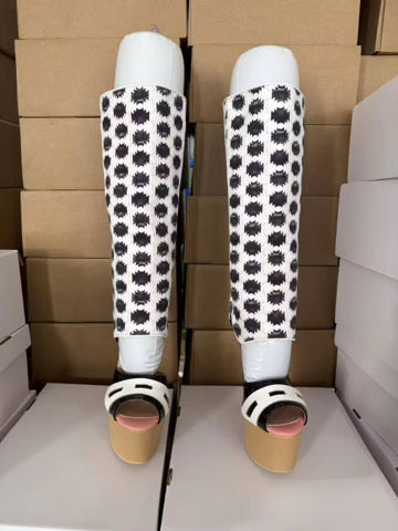 Polka Couture Heel Boots
