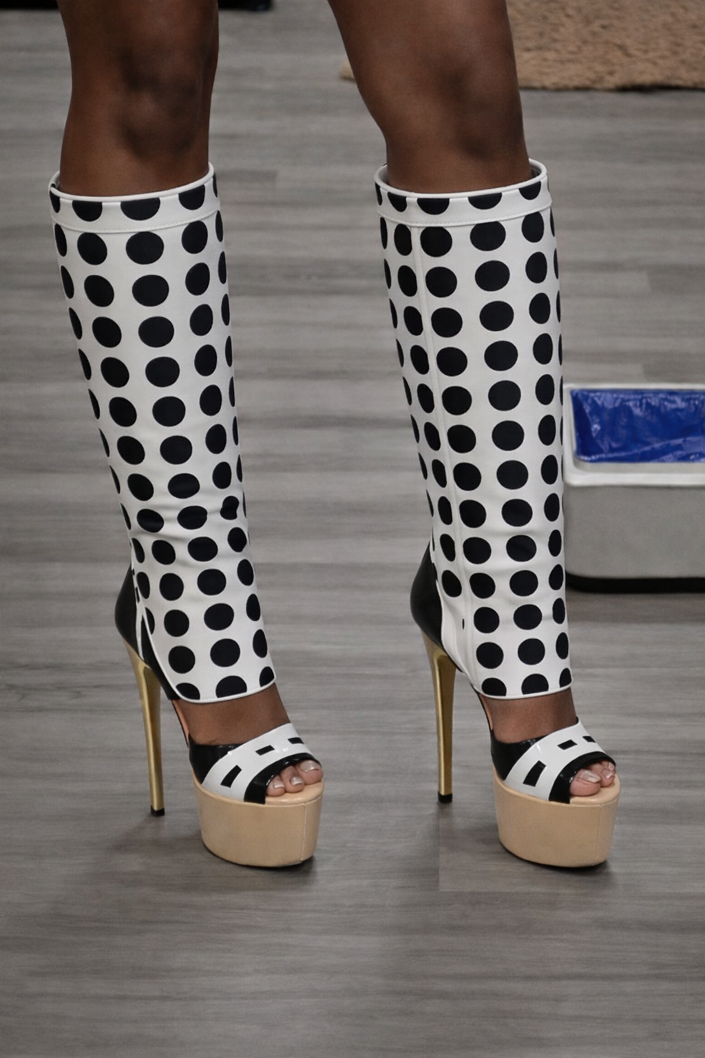 Polka Couture Heel Boots