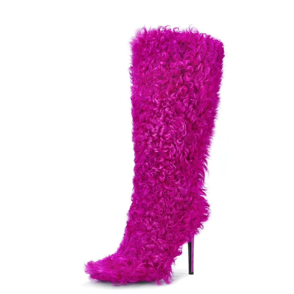 So Teddy Heel Boots