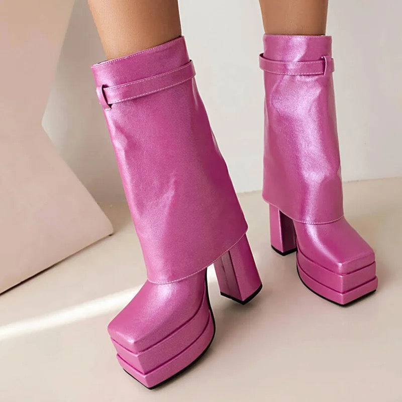Gissep Ankle Heel Boots - Dupe Department 