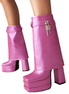 Gissep Ankle Heel Boots - Dupe Department 