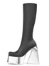 Chrome Bottom Heel Boots - Dupe Department 