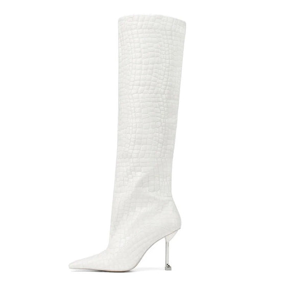 Let’s Go Kitty Heel Boots