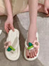 Flower Puff Sandals