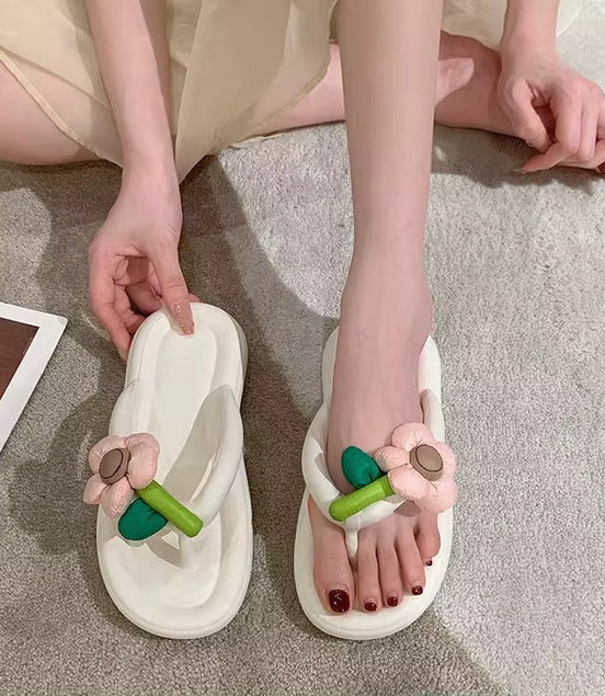 Flower Puff Sandals