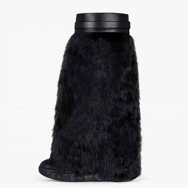 Venchi Fur Shark Boots - Dupe Department 