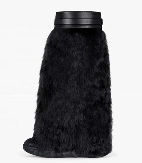 Venchi Fur Shark Boots - Dupe Department 