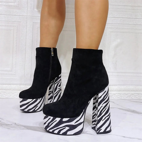 Zebra Bottom Heels