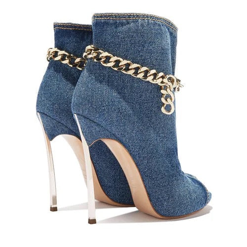Fancy Denim Heels