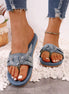 Light Wash Denim Sandals