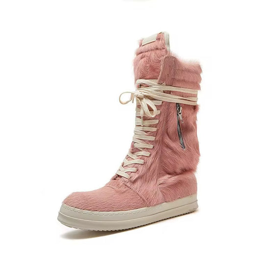 Furry RickiO Ankle Shoes