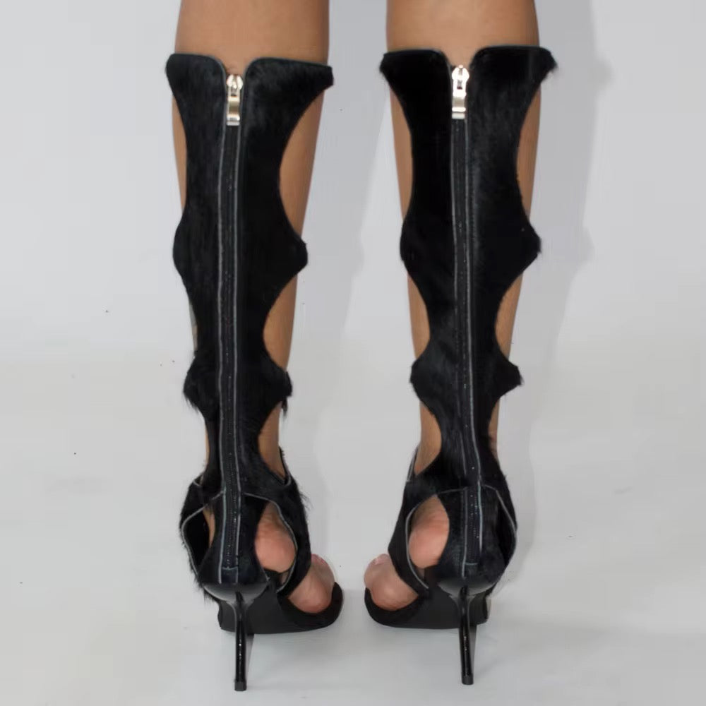 Muse Cutout Sculpt Heel Boots