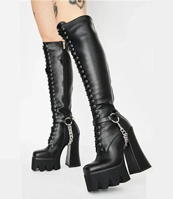 Goth Gurlz Heel Boots
