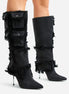 Tassel Pocket Heel Boots