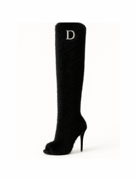 The Fur Seasons Boot- Noir