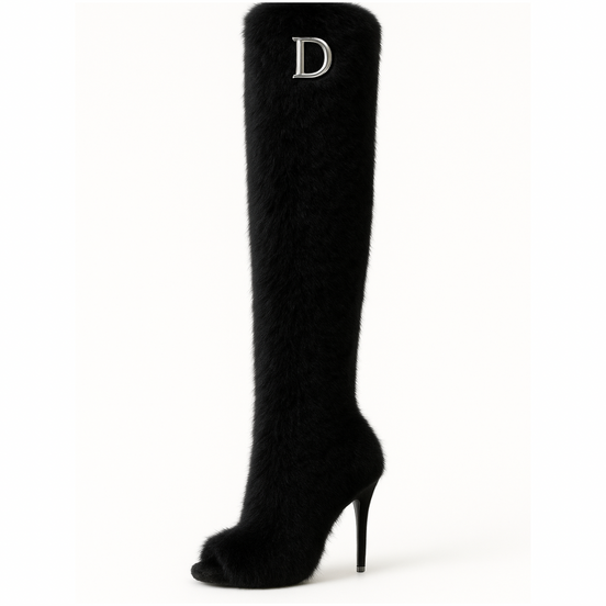 The Fur Seasons Boot- Noir