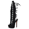Mojave Goddess Fringe Gladiator Heels