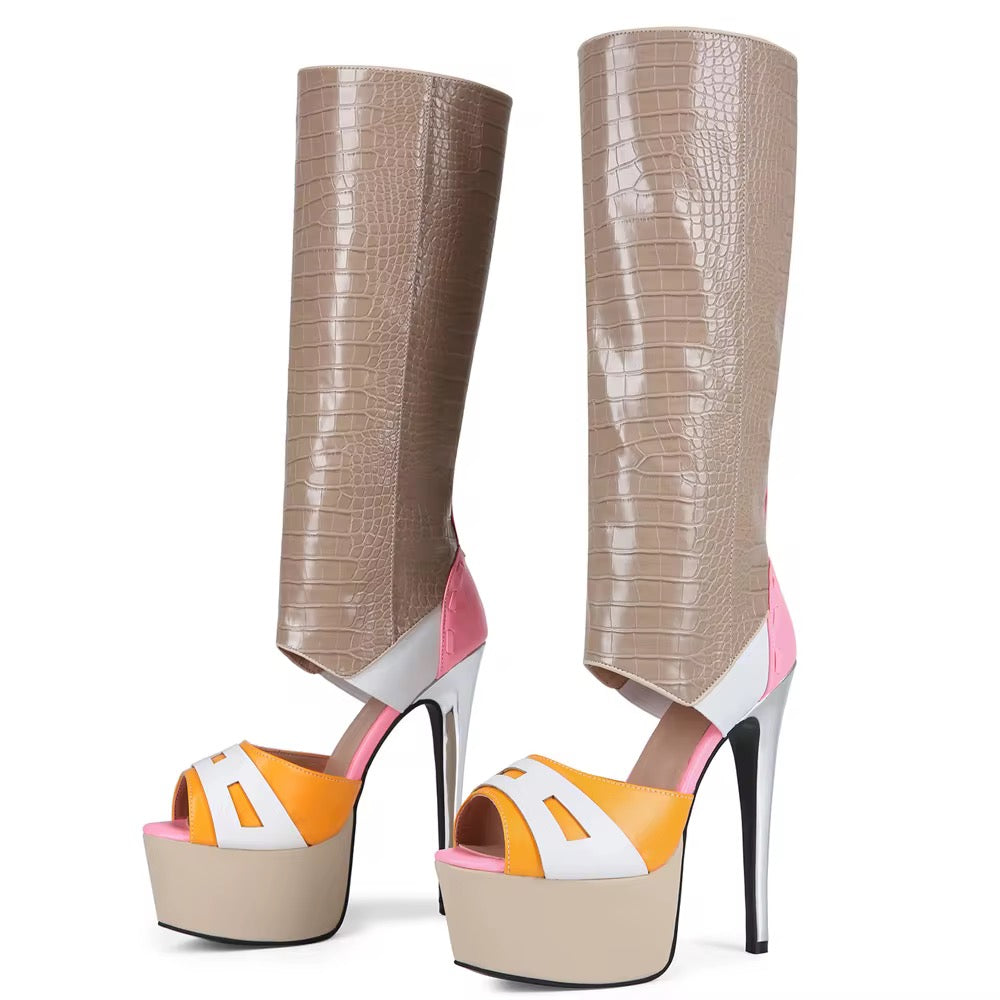 Chromé Couture Heel Boots