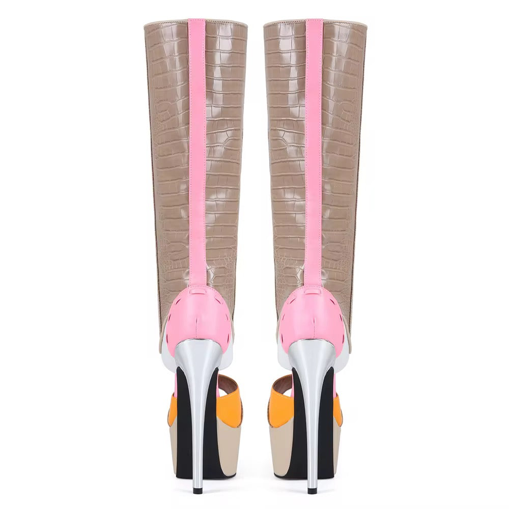 Chromé Couture Heel Boots