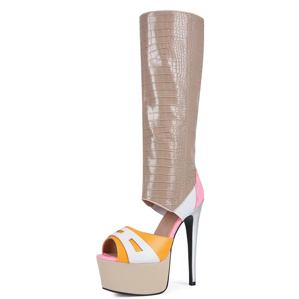 Chromé Couture Heel Boots
