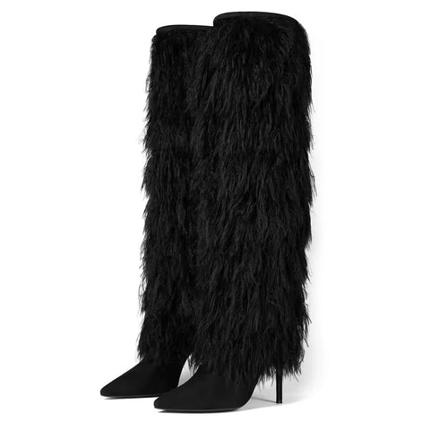 Yeti Over-the-Knee Faux Fur Boots