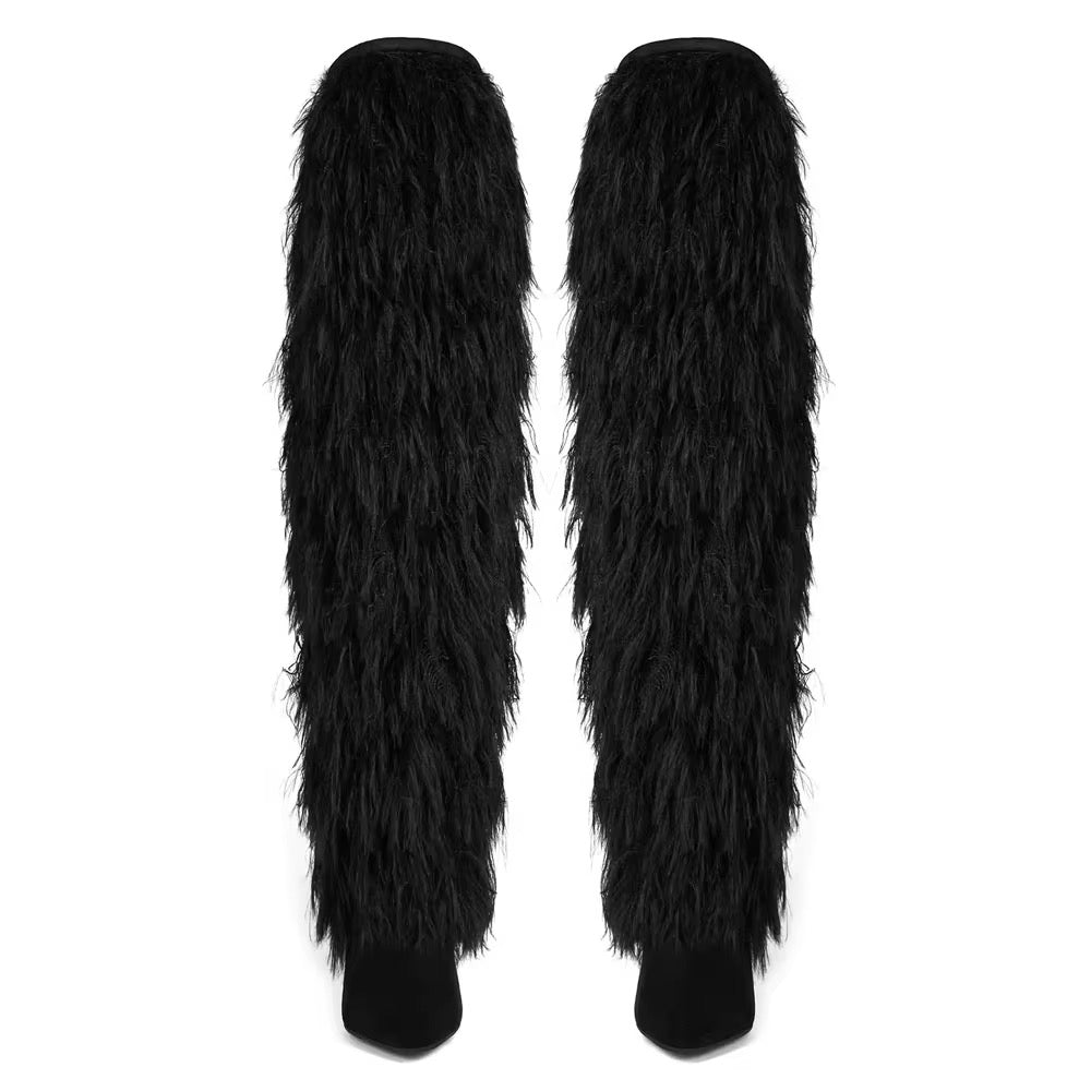 Yeti Over-the-Knee Faux Fur Boots