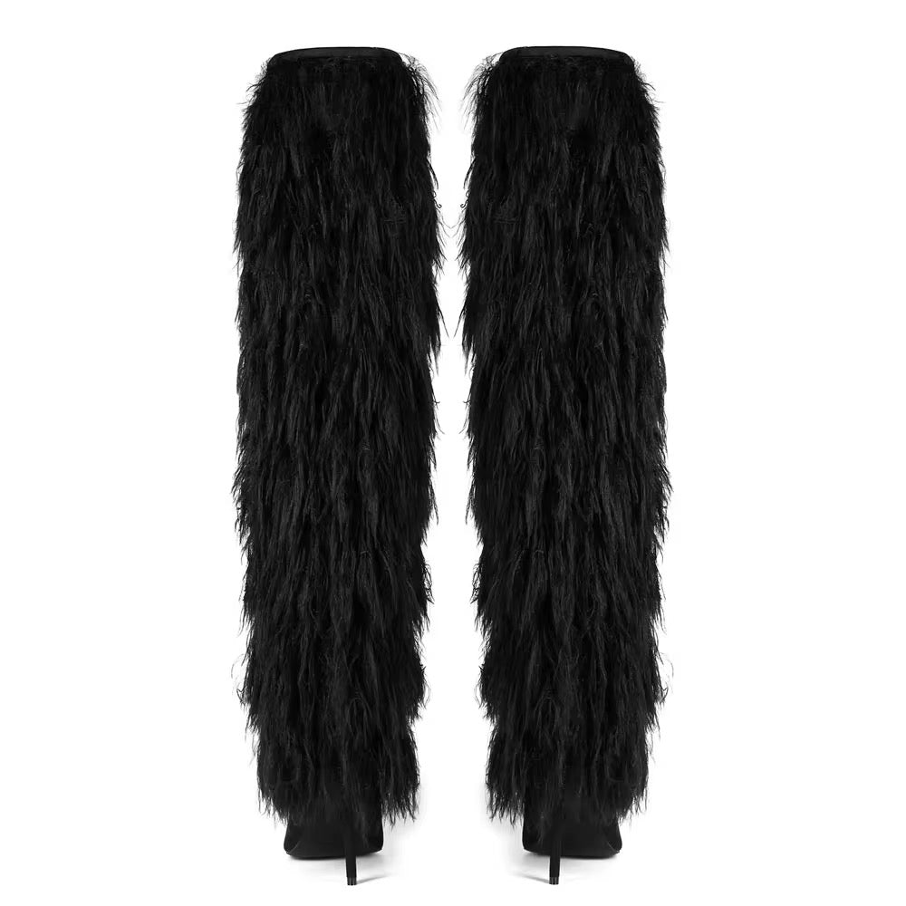 Yeti Over-the-Knee Faux Fur Boots