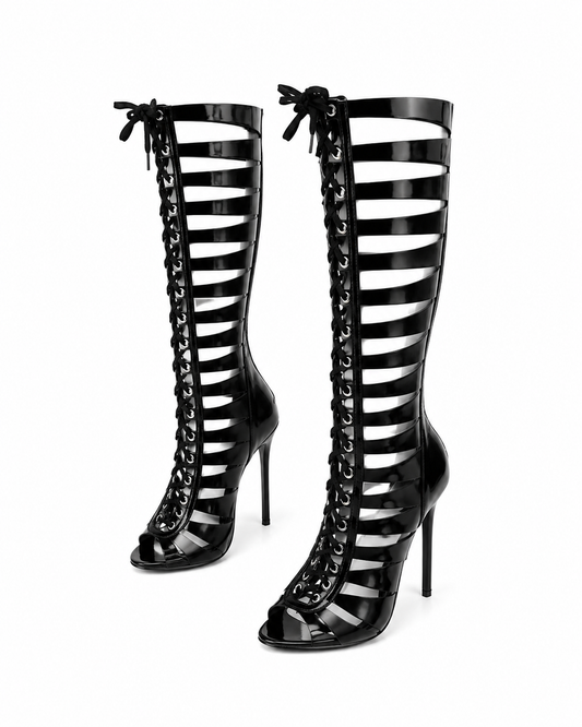 Midnight Cage Boots