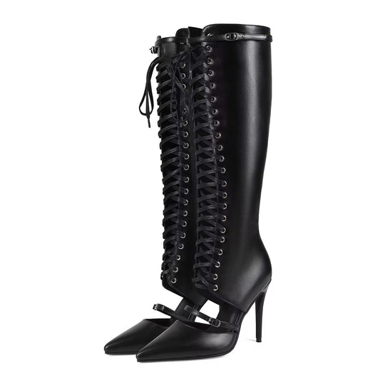 Amour Noir Lace Boots
