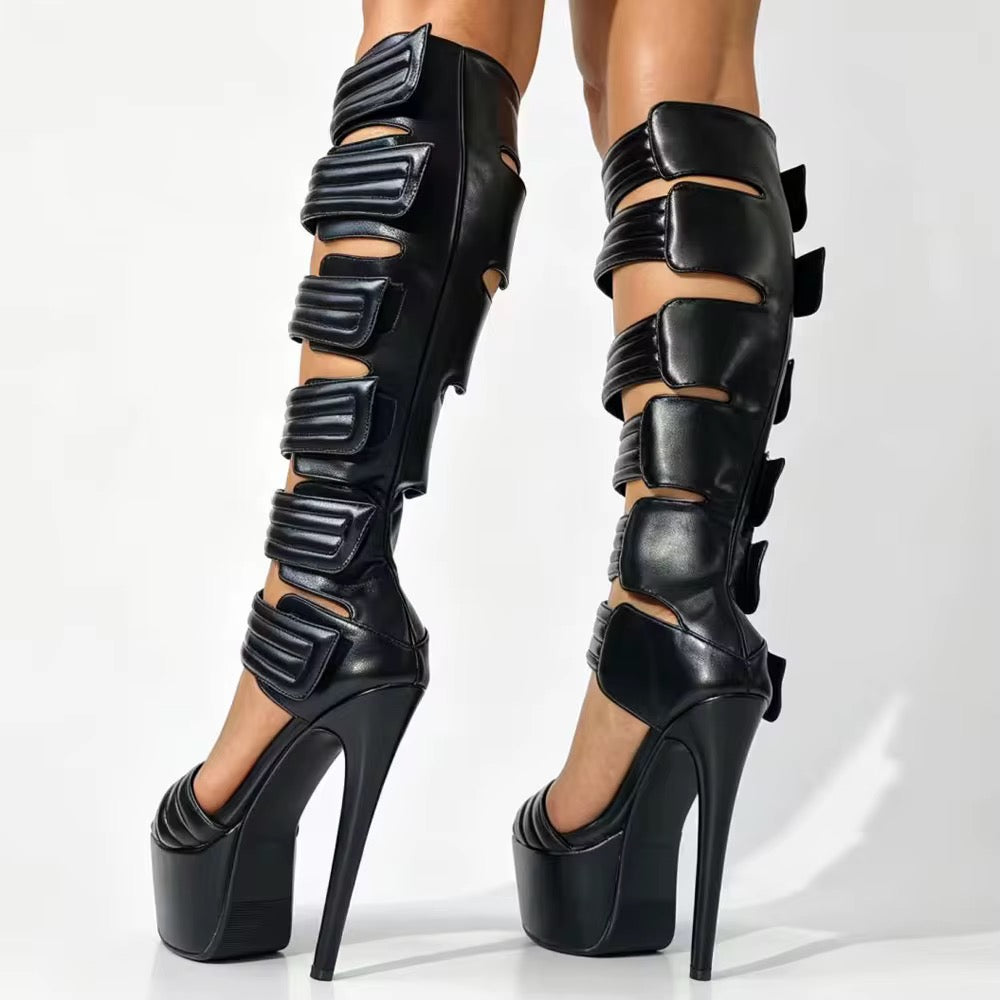 Gladiatrix Platform Heel Boots