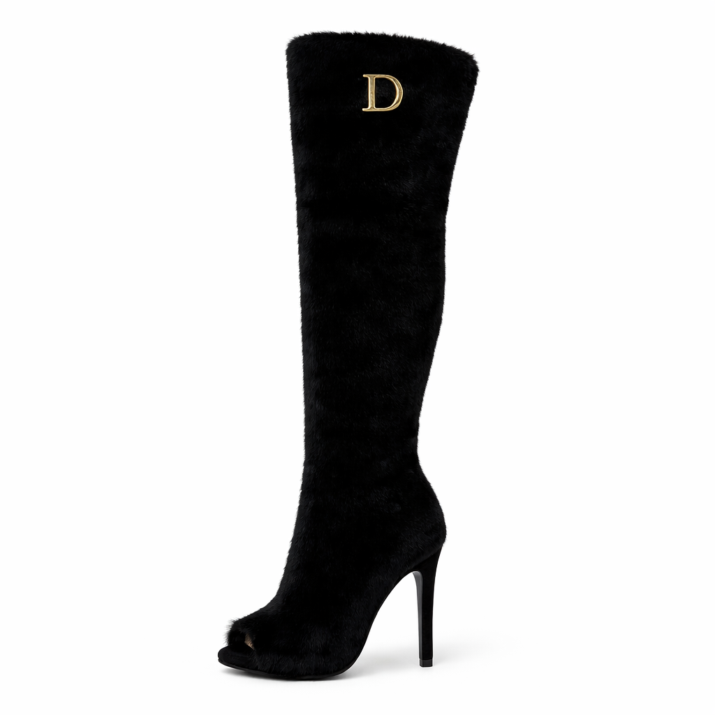 The Fur Seasons Boot- Noir
